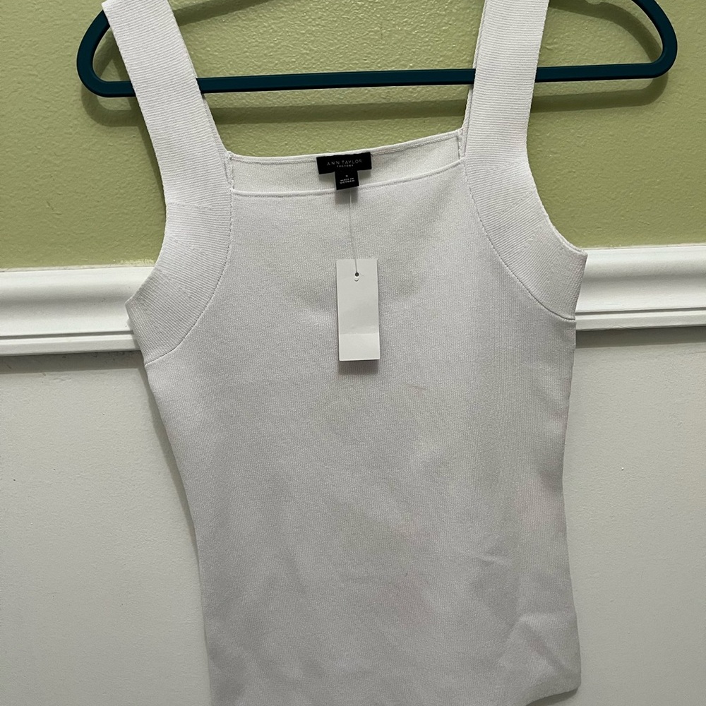 Ann Taylor White Tank Top